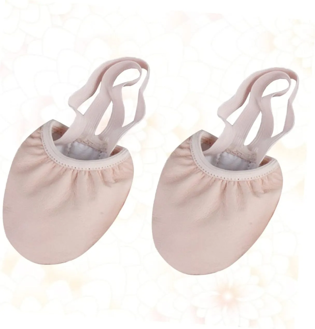 1 Pair Dance Sneakers Half Soles Dance Shoes for Women Non-Slip Breathable Elastic Band Design Ballet Shoes Pink