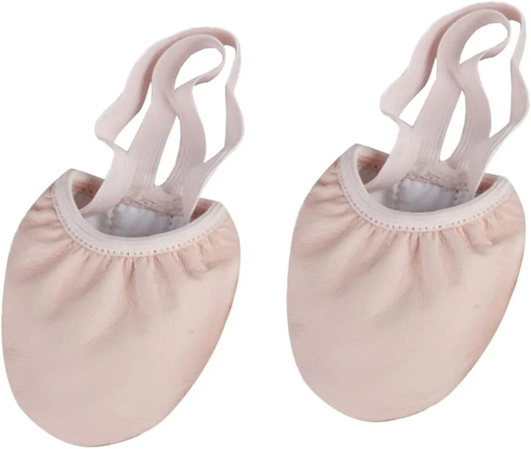 1 Pair Dance Sneakers Half Soles Dance Shoes for Women Non-Slip Breathable Elastic Band Design Ballet Shoes Pink