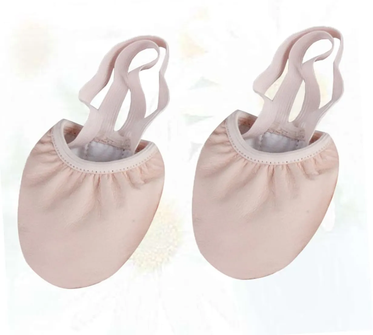 1 Pair Dance Sneakers Half Soles Dance Shoes for Women Non-Slip Breathable Elastic Band Design Ballet Shoes Pink