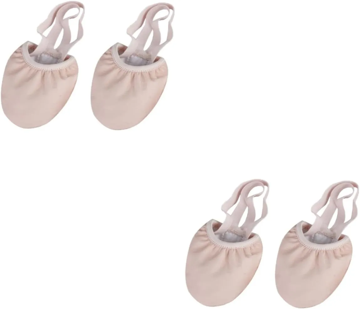 2 Pairs Elastic Band Half Sole Toe Shoes for Women Comfortable and Breathable Dance Shoes for Ballet Yoga Folk Modern Ballroom Jazz Dance Size 40