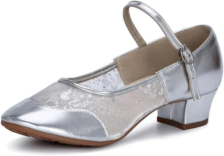 AOQUNFS Womens Dance Sneakers Ballroom Mesh Modern Salsa Latin Jazz Practice Dance Shoes,YMJ-315W