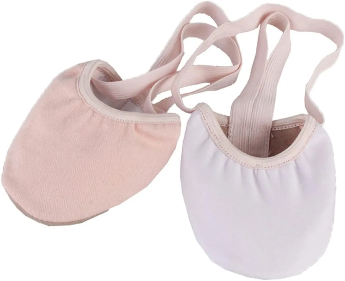 Ballet Shoes Half Soles Dance Shoes Elastic Band for Women Comfortable Non-Slip for Ballet Dance Training Yoga
