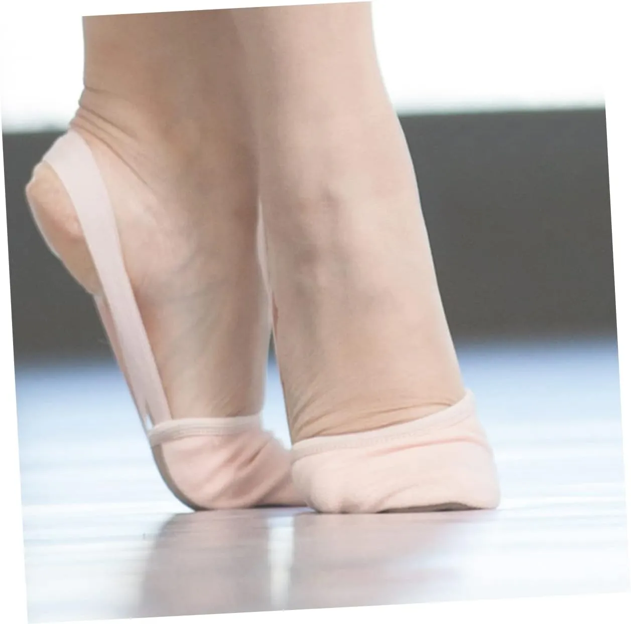 Ballet Shoes Half Soles Dance Shoes Elastic Band for Women Comfortable Non-Slip for Ballet Dance Training Yoga