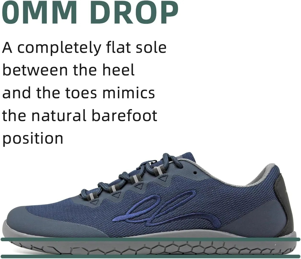 Barefoot Grounding Shoes Lace Up Wide Toe Box Conductive Flexible Outsole Zero Drop Connect to Earth More Energy Reduce Stress Enhancing Movement Better Sleep Pain Relief