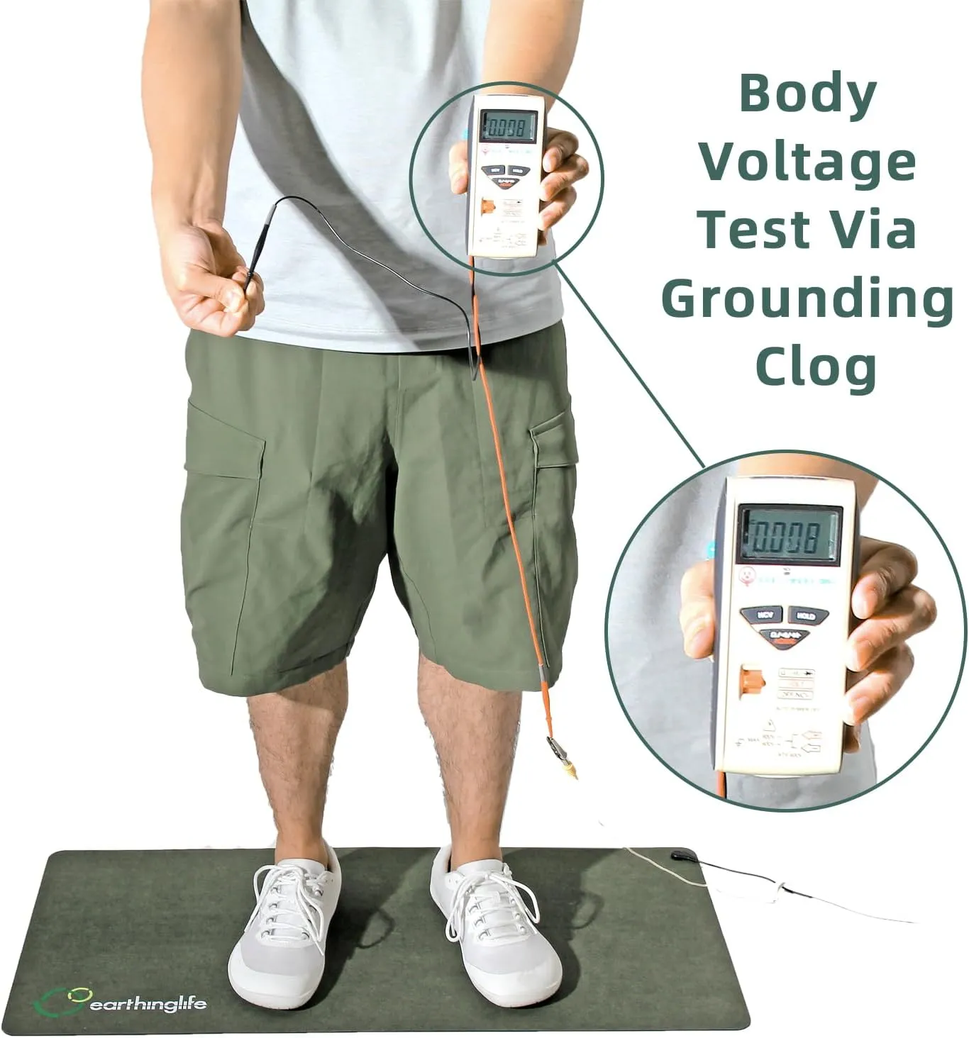Barefoot Grounding Shoes Lace Up Wide Toe Box Conductive Flexible Outsole Zero Drop Connect to Earth More Energy Reduce Stress Enhancing Movement Better Sleep Pain Relief