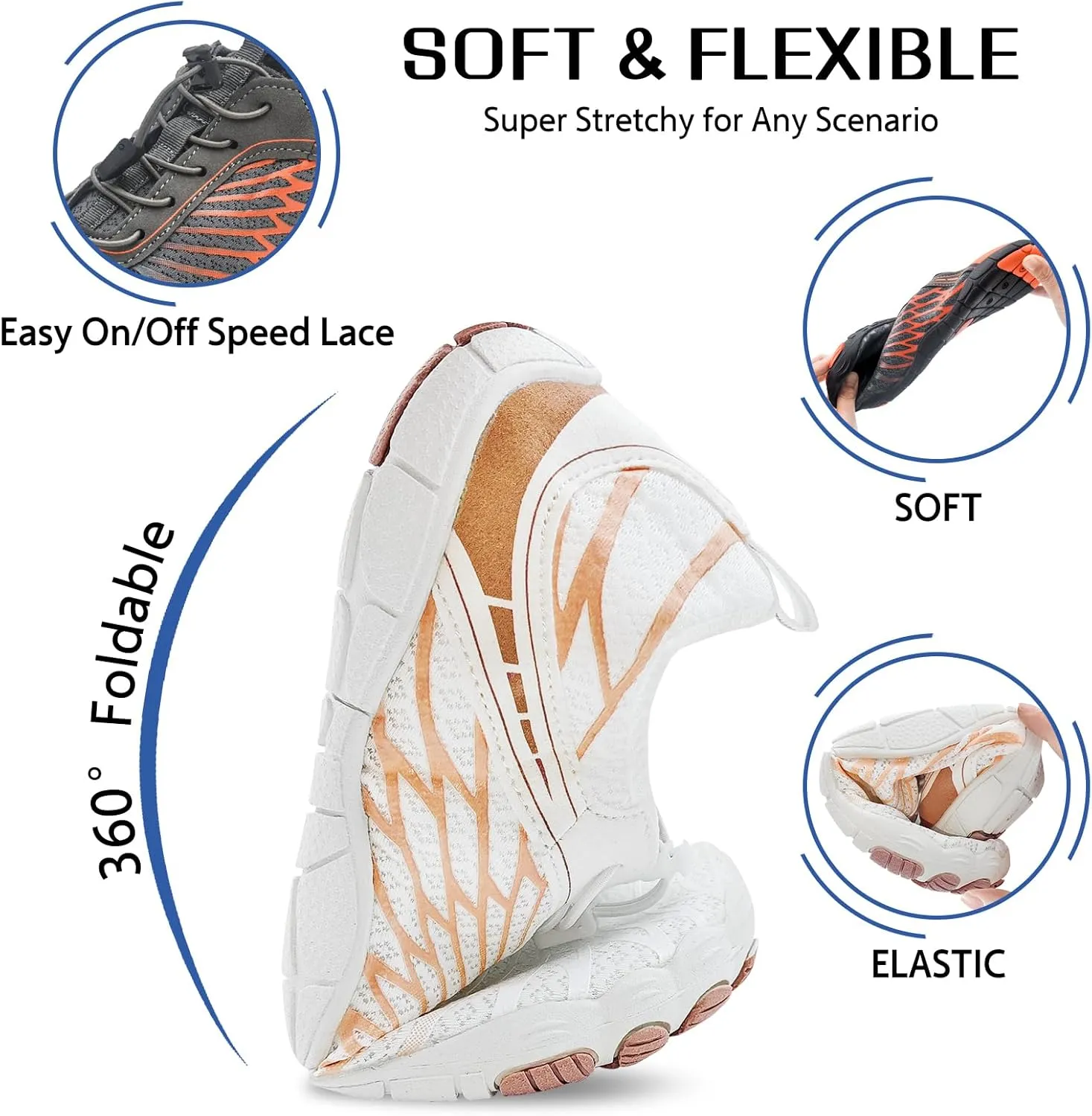 Barefoot Shoes Women Men Hike Comfortable Grounded Lightweight Footwear Non-Slip Sole Wide Toe Box