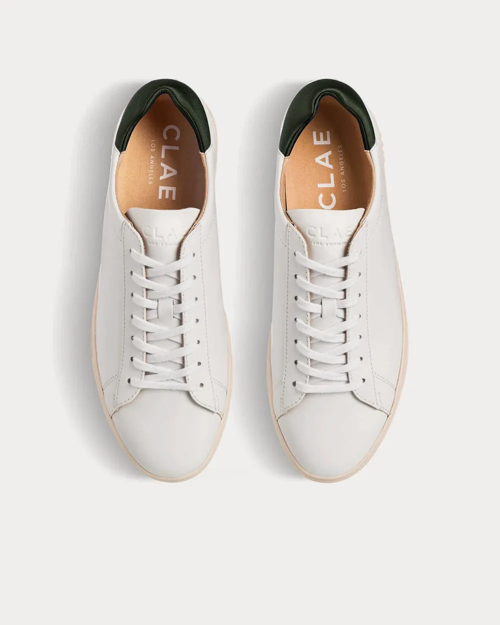 Bradley White & Olive Sneakers