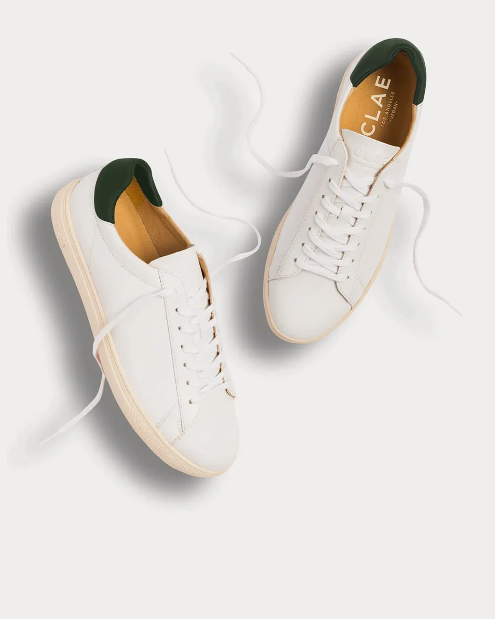 Bradley White & Olive Sneakers