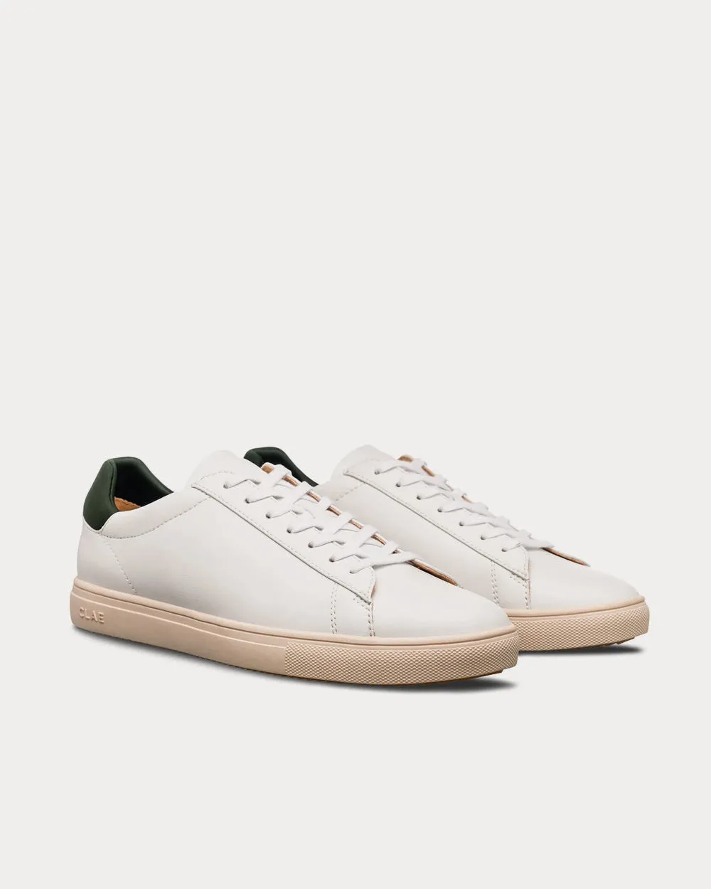 Bradley White & Olive Sneakers