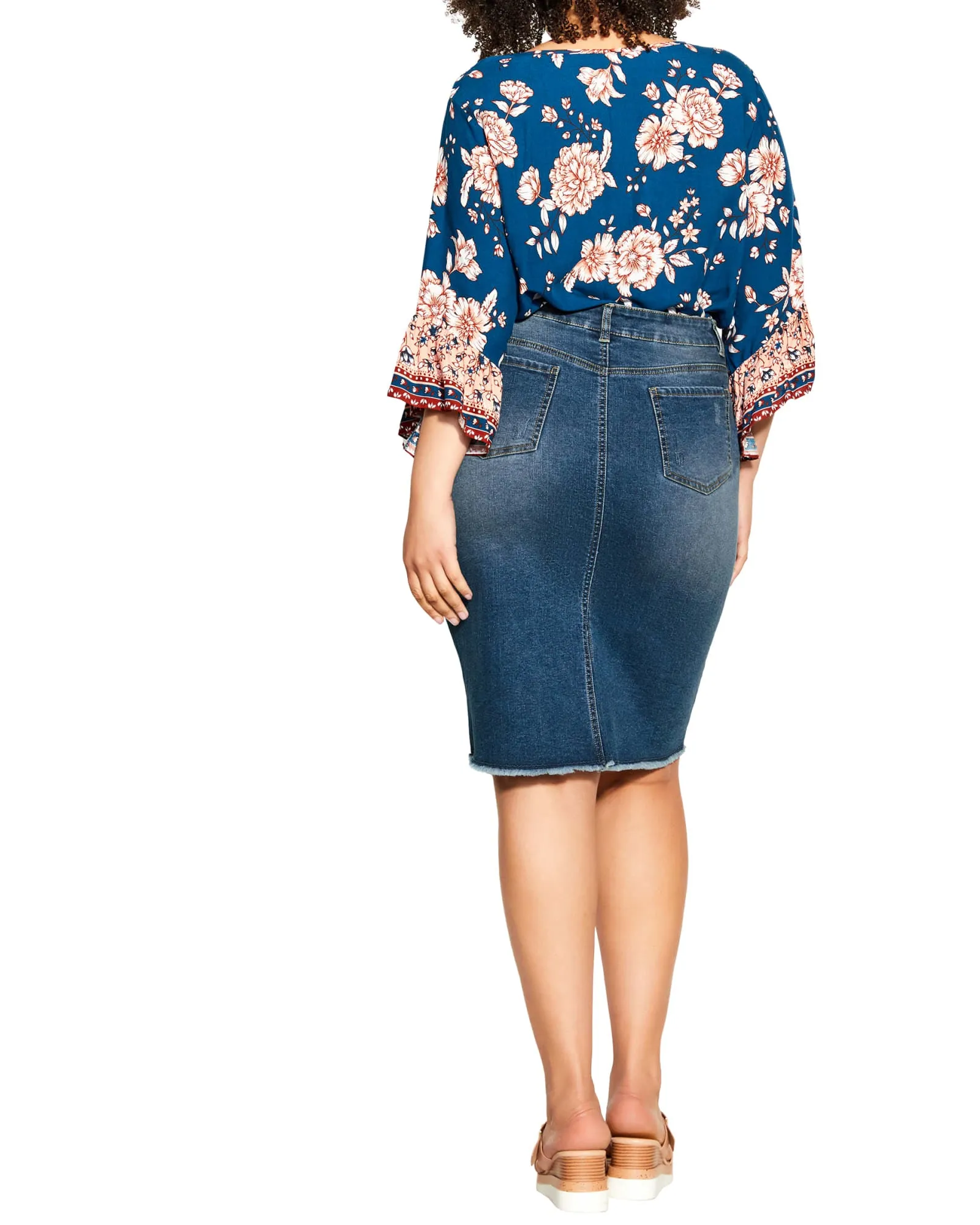 Breanne Denim Skirt | Medium Wash