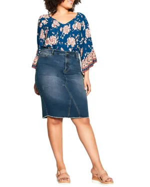 Breanne Denim Skirt | Medium Wash