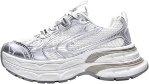 Breathable Chunky Sneakers for Women Fashion Platform Height Gain Sneakers Comfortable Non-Slip Lace Up Casual Walking Dad Shoes