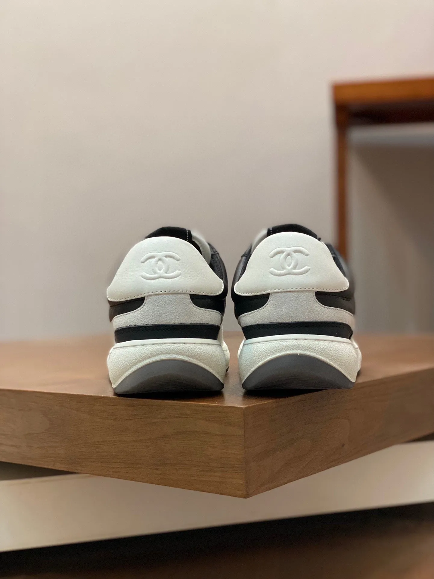 CC SNEAKERS SUEDE BLACK CALFSKIN