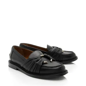 Chloe Leather C Loafers - Size 7 / 37 (SHF-BSwxvS)