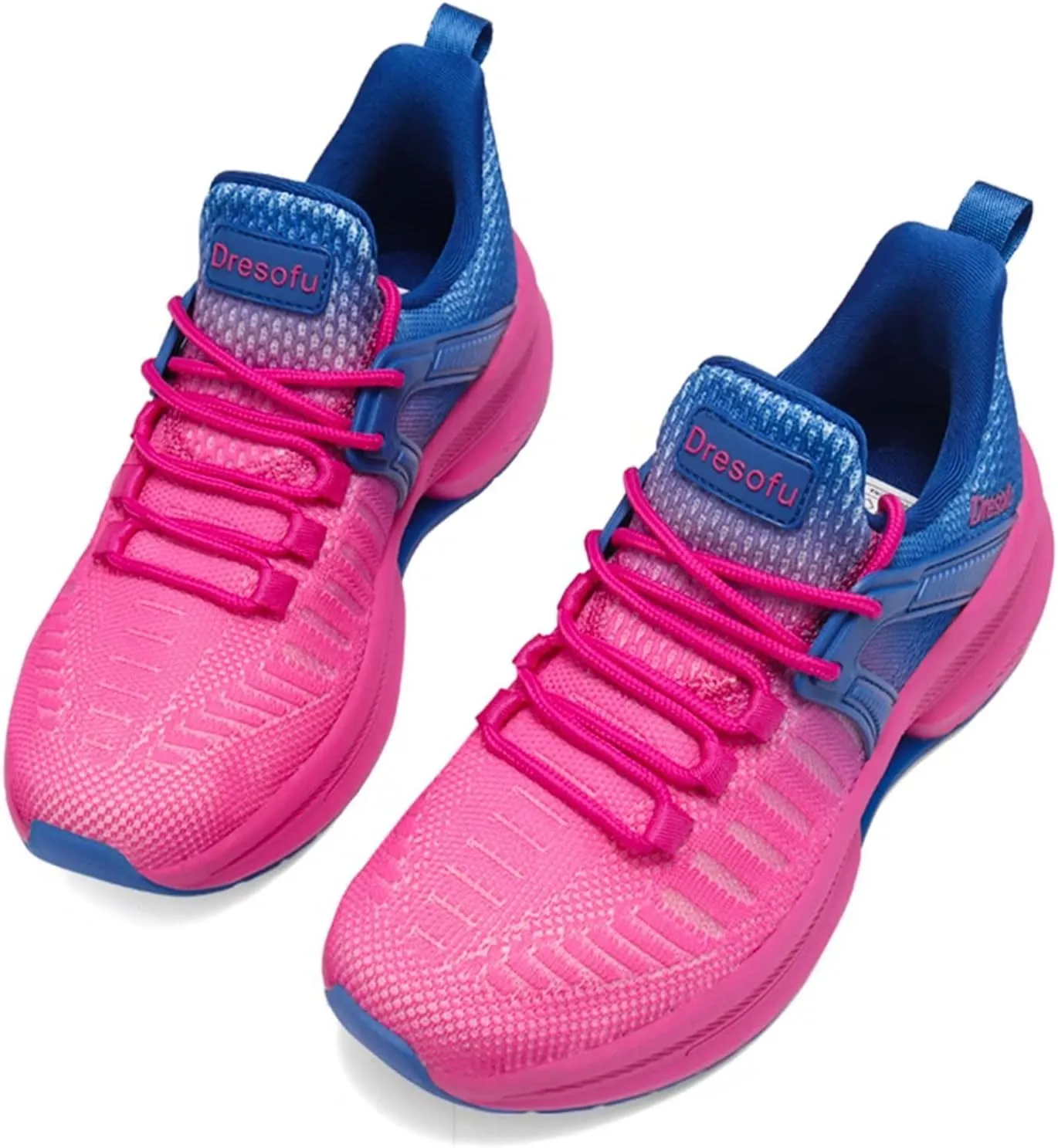 Dresofu Women's Casual Breathable Walking Non-Slip Shoes Platform Lightweight Jogging Tennis Sneakers