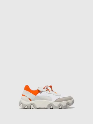 Elasticated Trainers FIAN634FLY OFFWHITE/CORAL