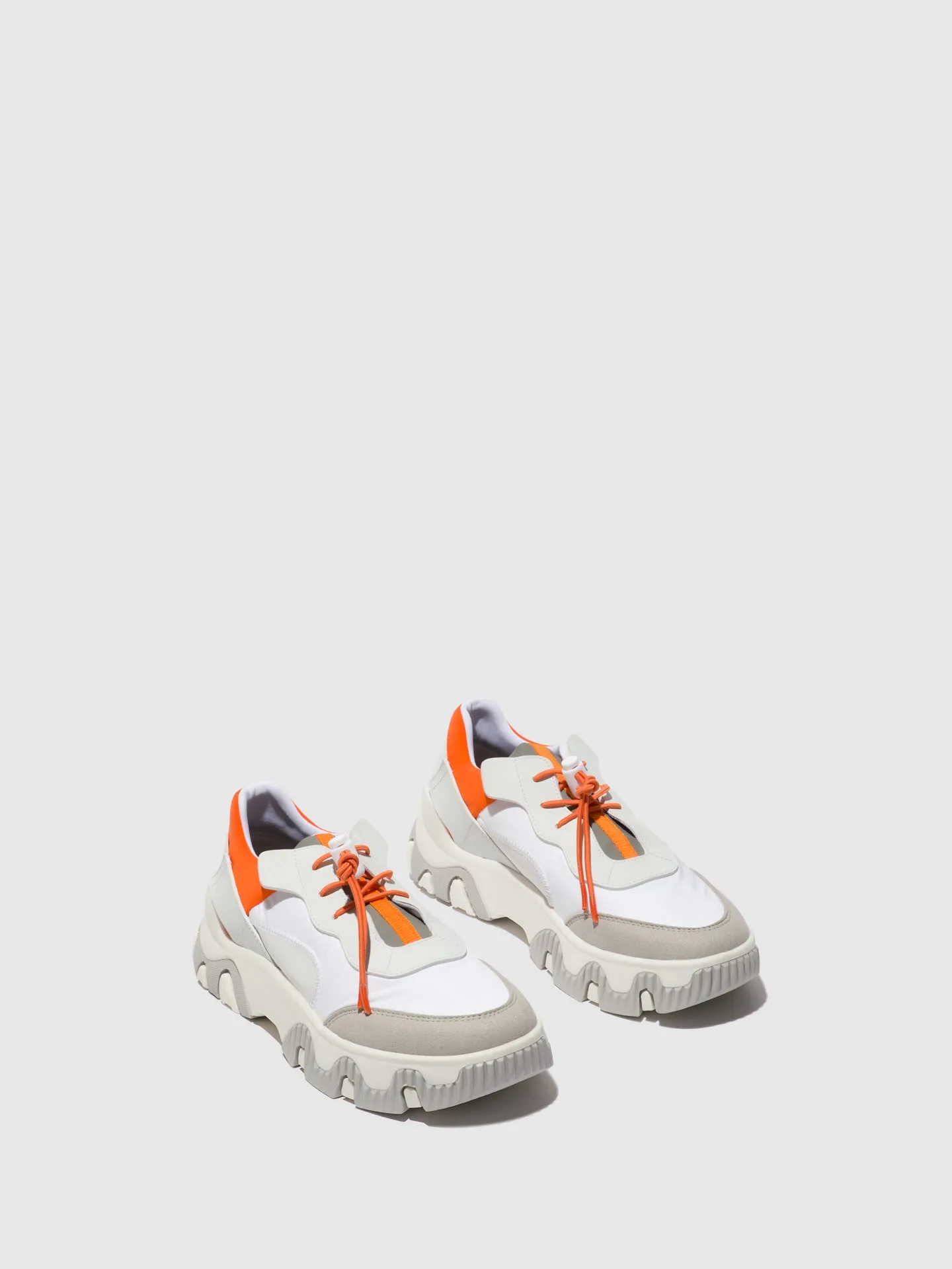 Elasticated Trainers FIAN634FLY OFFWHITE/CORAL