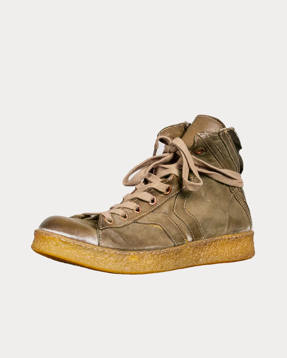 Grit Olive Mid Top Sneakers