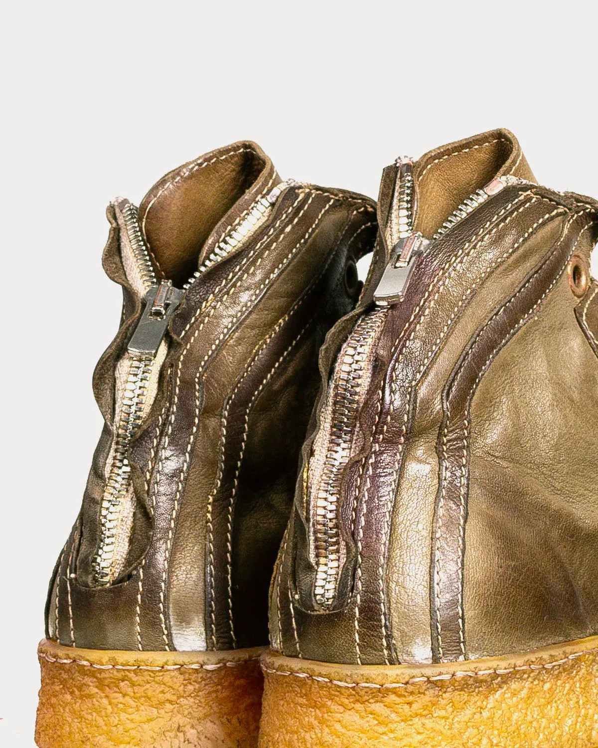 Grit Olive Mid Top Sneakers