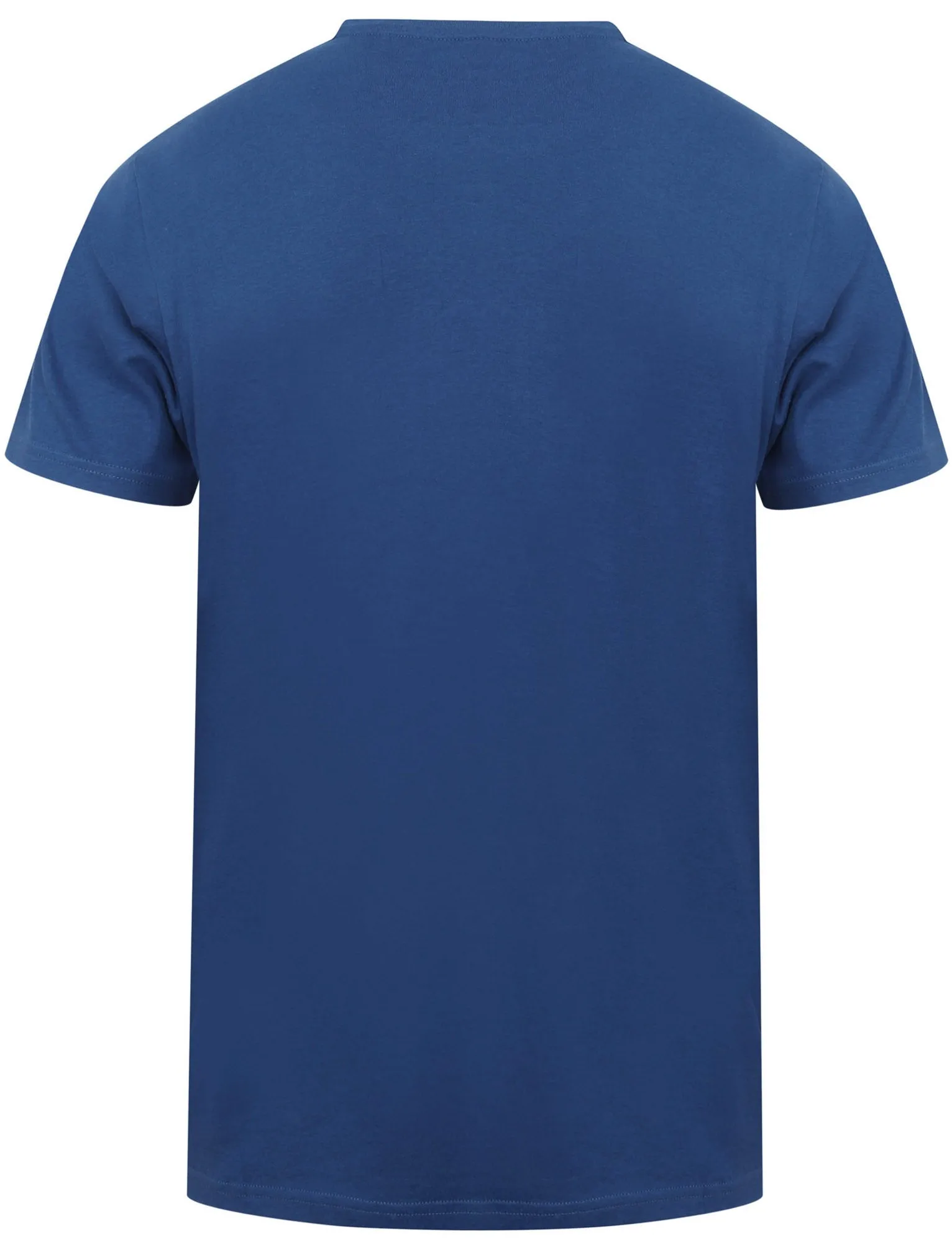 Guitar Festival Motif Cotton T-Shirt In Limoges Blue - South Shore