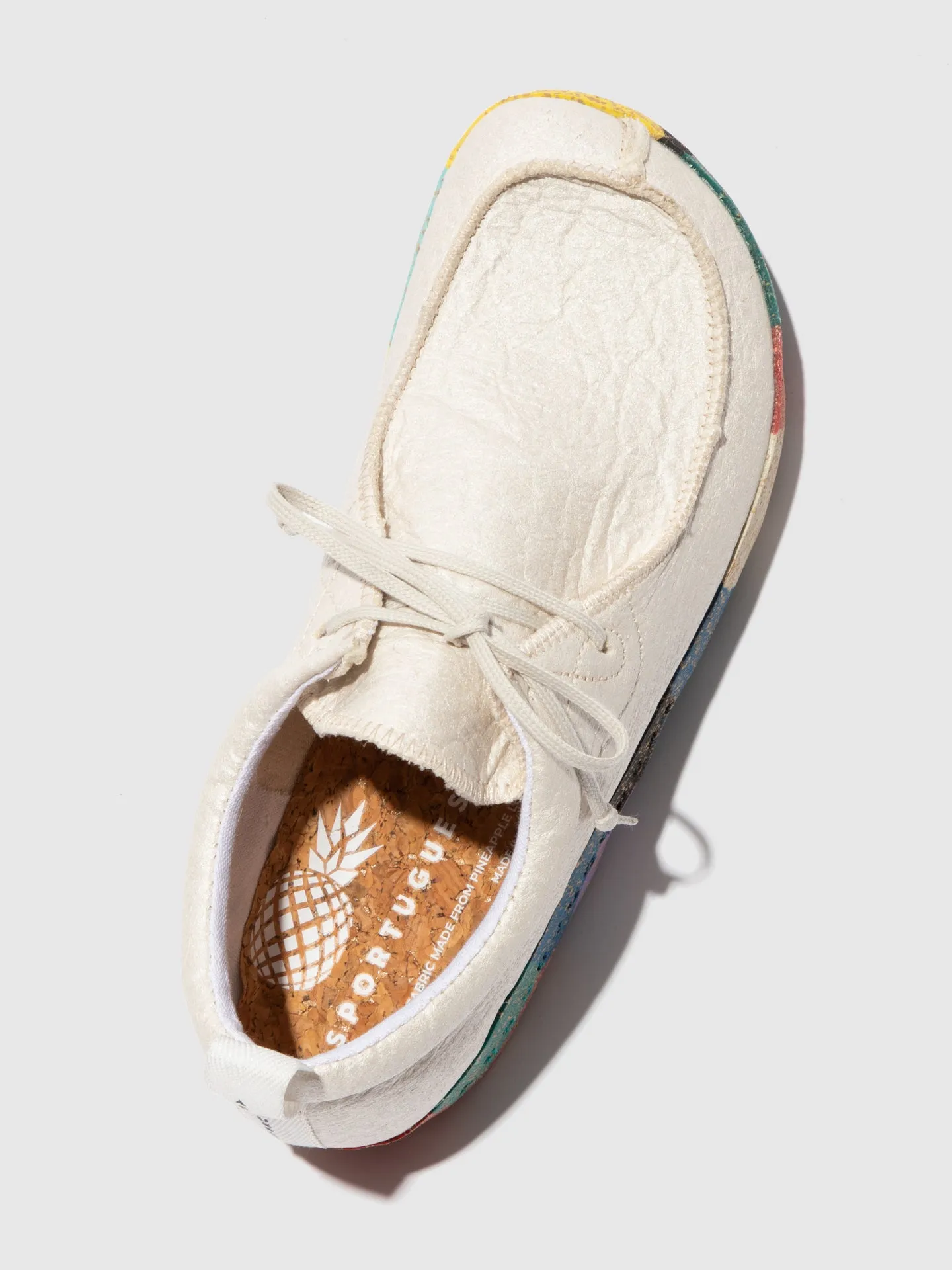Lace-up Trainers CHAT Natural Pinatex