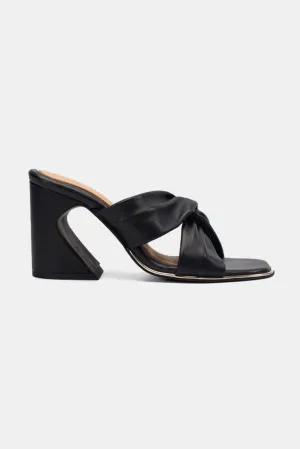 Lulu Block Heels -  Black