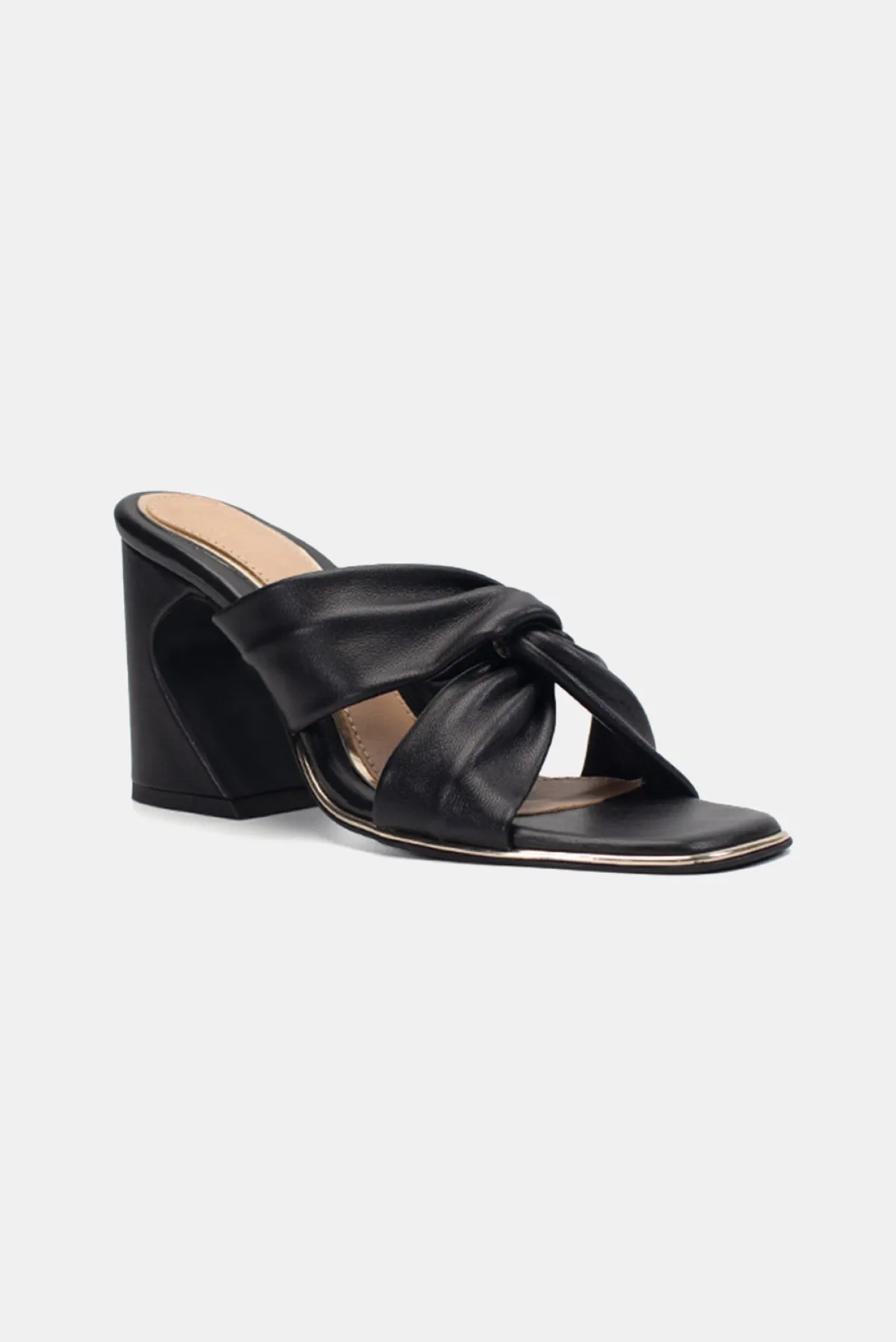 Lulu Block Heels -  Black