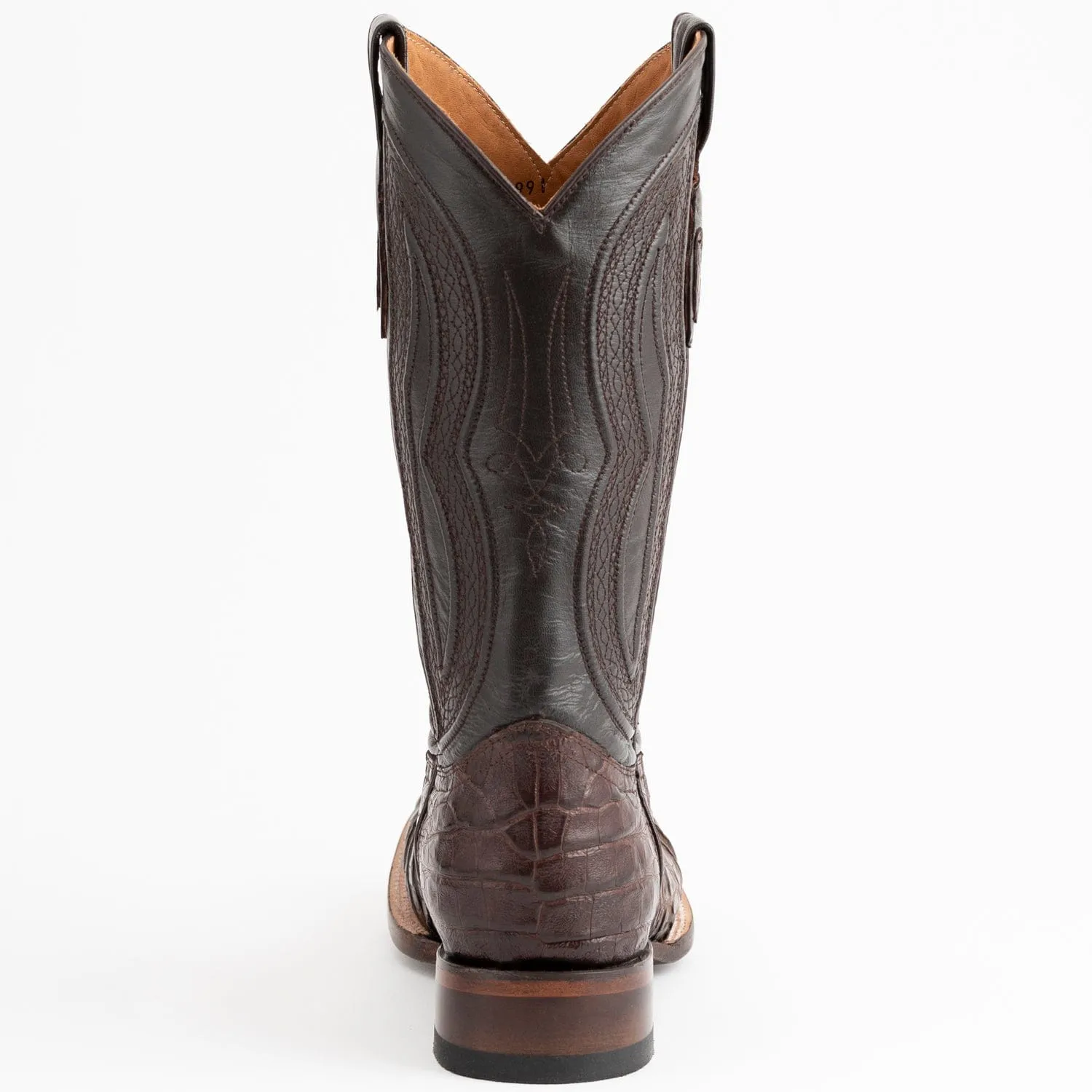 Men's Ferrini Dakota Caiman Belly Square Toe Boots 1249309