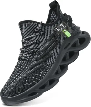 Mens Running Shoes, Fashion Thin Light Breathable Mesh Walking Tennis Shoes, Comfortable Cushioning Sneakers, Non Slip Gym Workout Jogging Cross Training Athletic