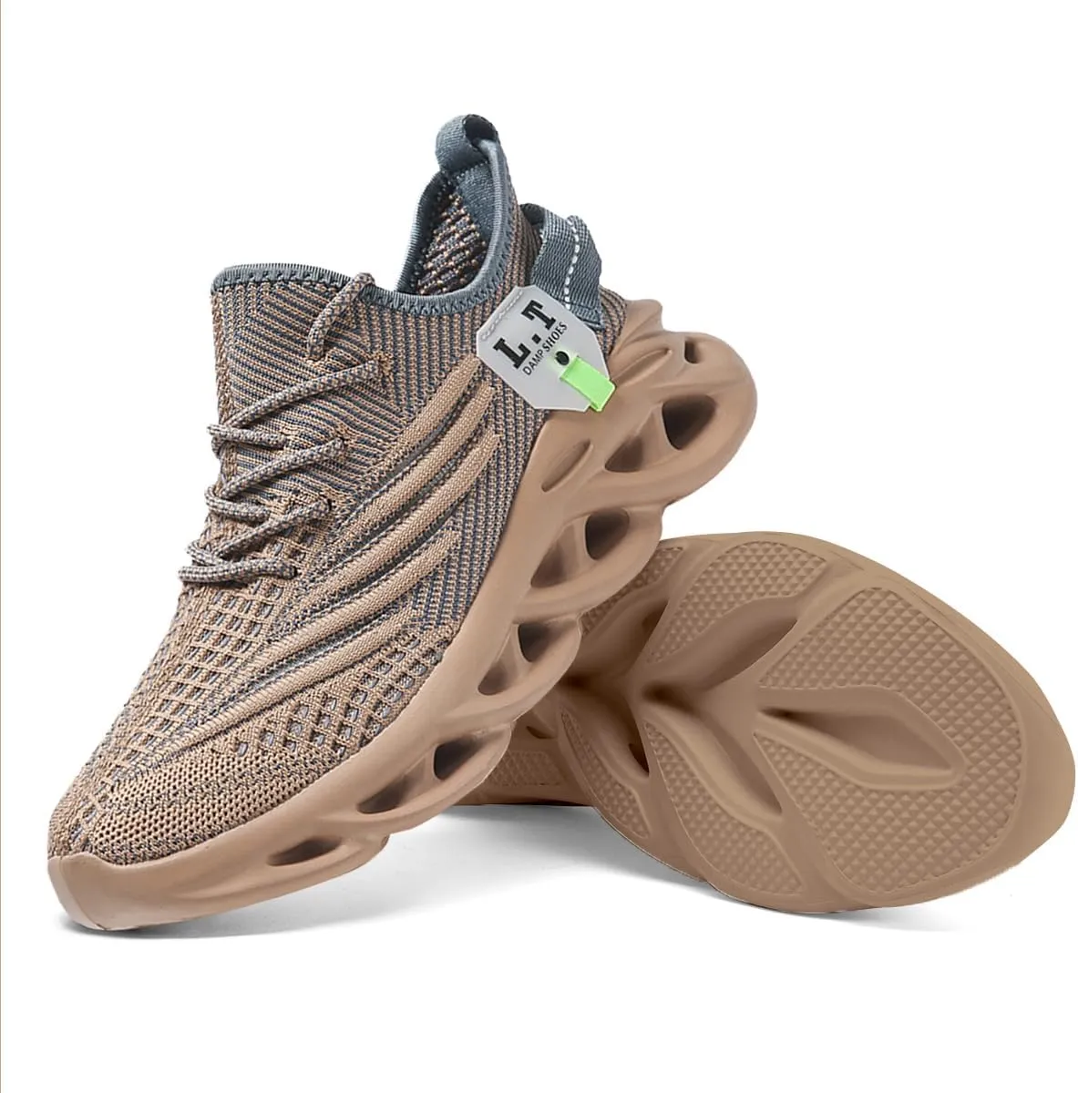 Mens Running Shoes, Fashion Thin Light Breathable Mesh Walking Tennis Shoes, Comfortable Cushioning Sneakers, Non Slip Gym Workout Jogging Cross Training Athletic