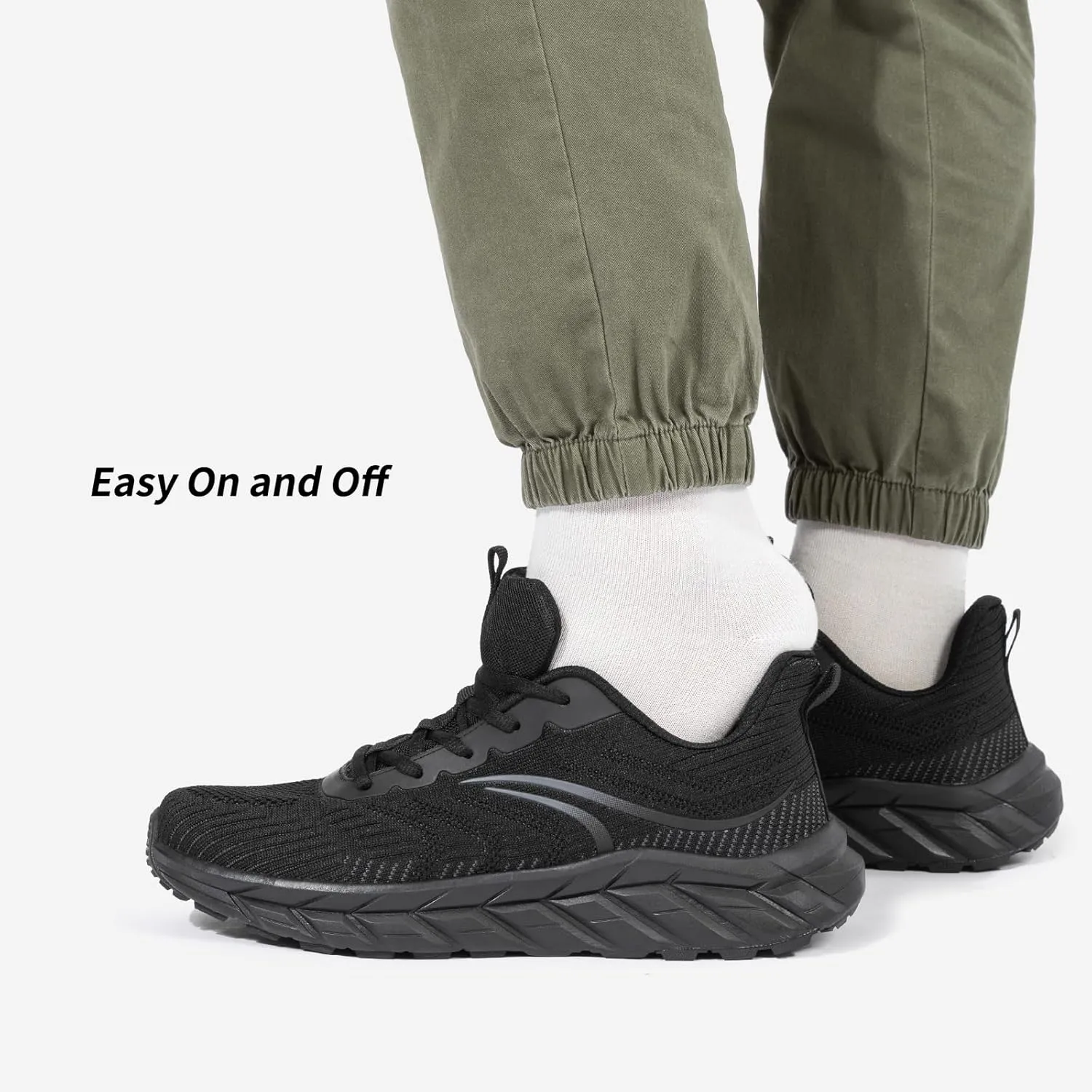 Men's Wide Walking Shoes Breathable Mesh Athletic Sneakers Wide Toe Box Shoes with Arch Support for Plantar Fasciitis