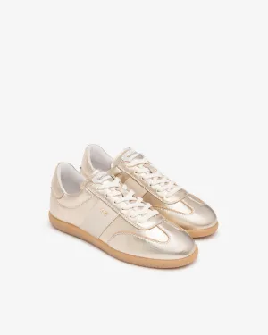 NeroGiardini Gold Leather Trainers
