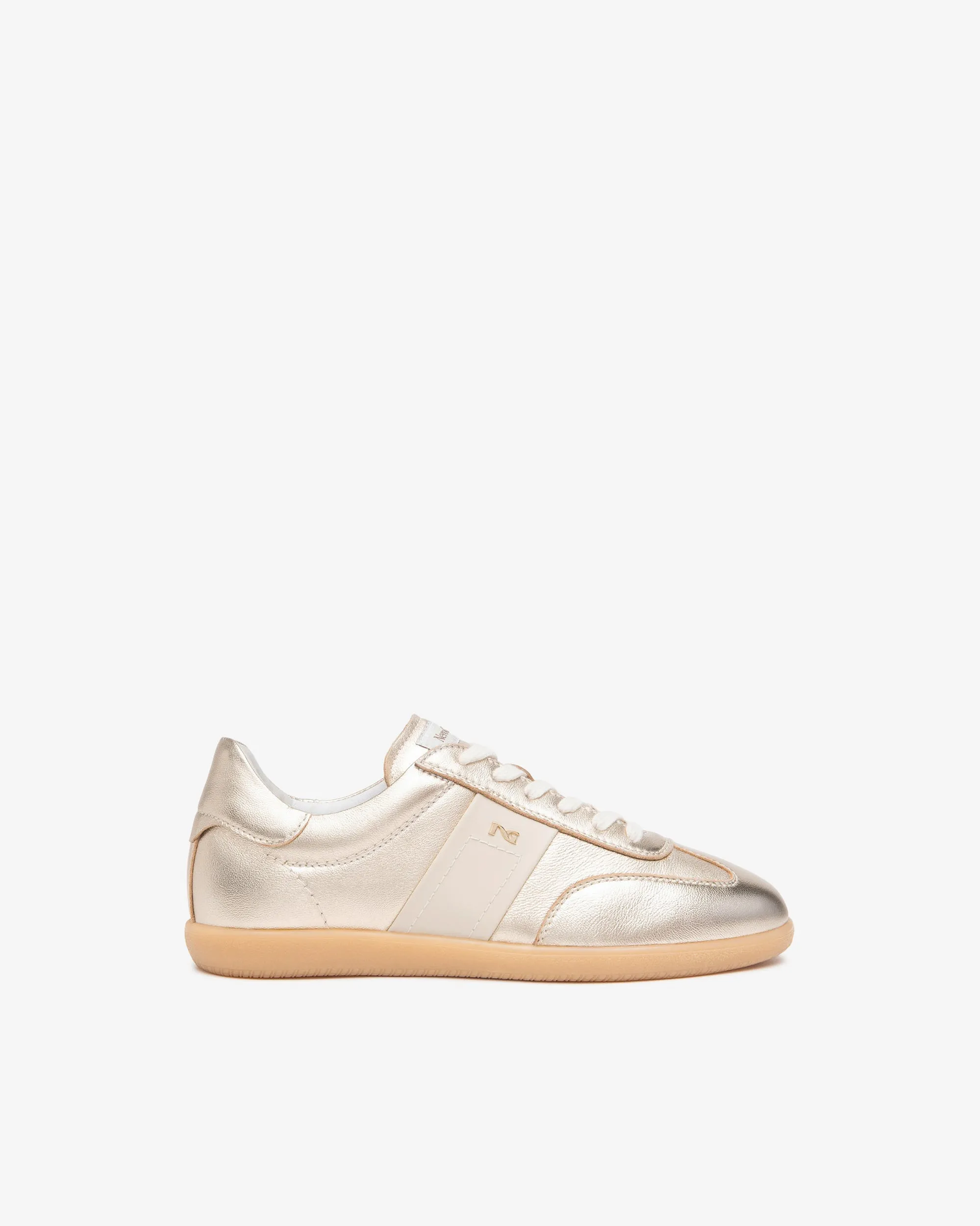 NeroGiardini Gold Leather Trainers