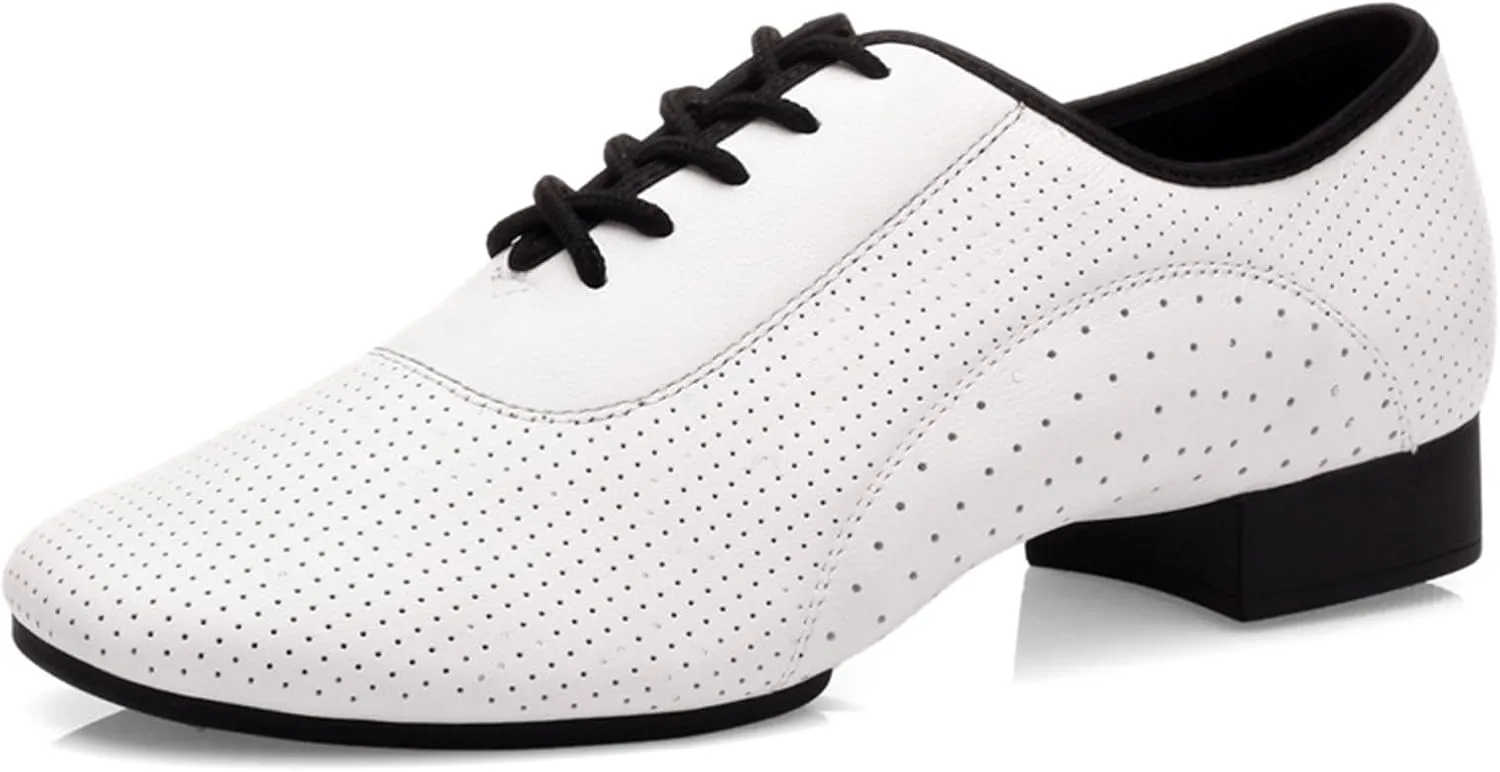 ONAIC Men's Modern Dancing Shoes, Non-Slip Indoor Ballroom Dance Shoes Waltz Dancing Practice Shoe