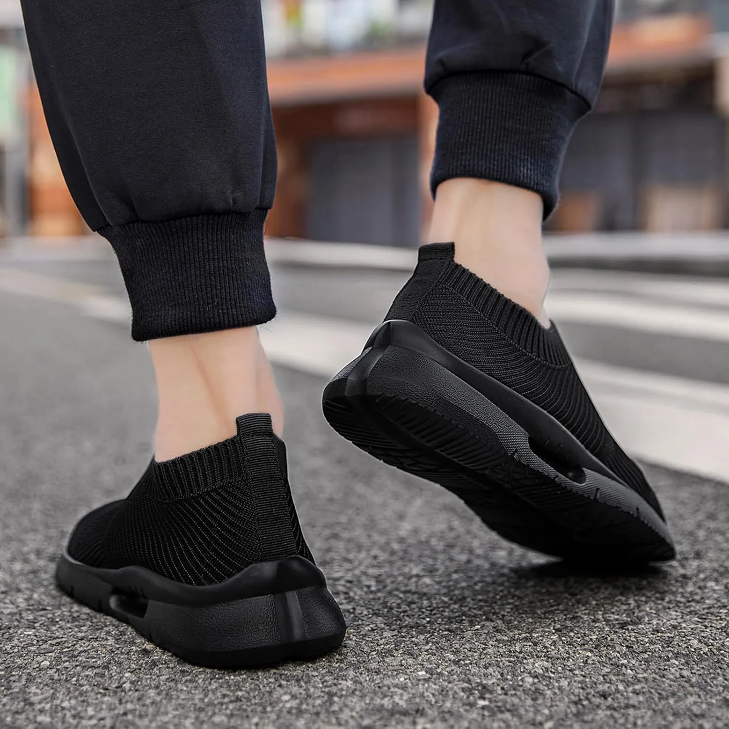 Running Shoes for Men Tennis Slip On Sneakers Breathable Fashion Mesh