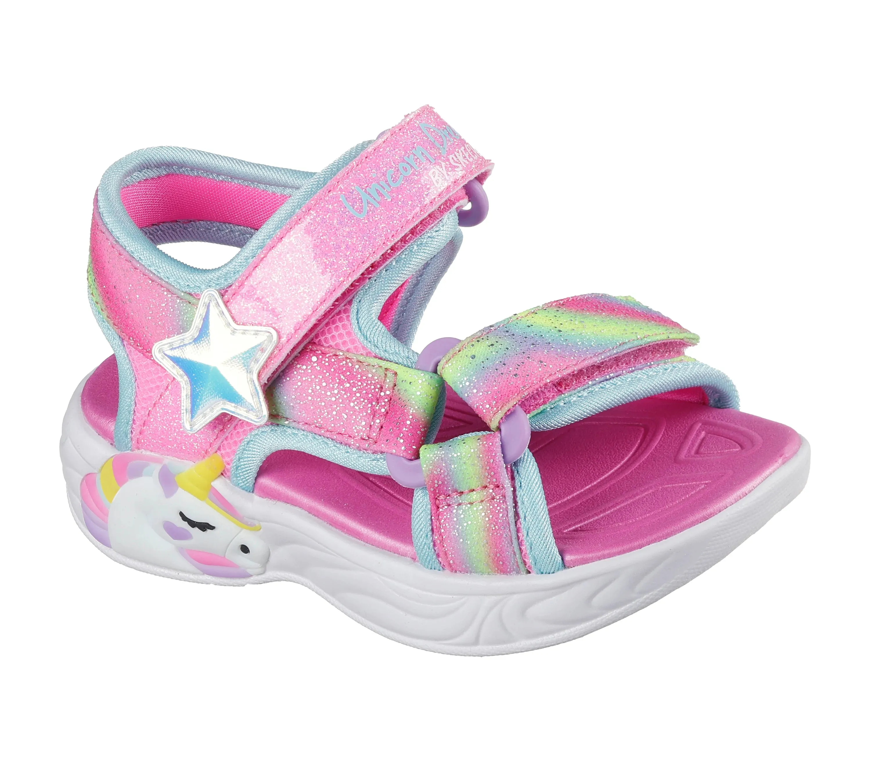 Skechers Light Pink Unicorn Dreams Toddler Sandal