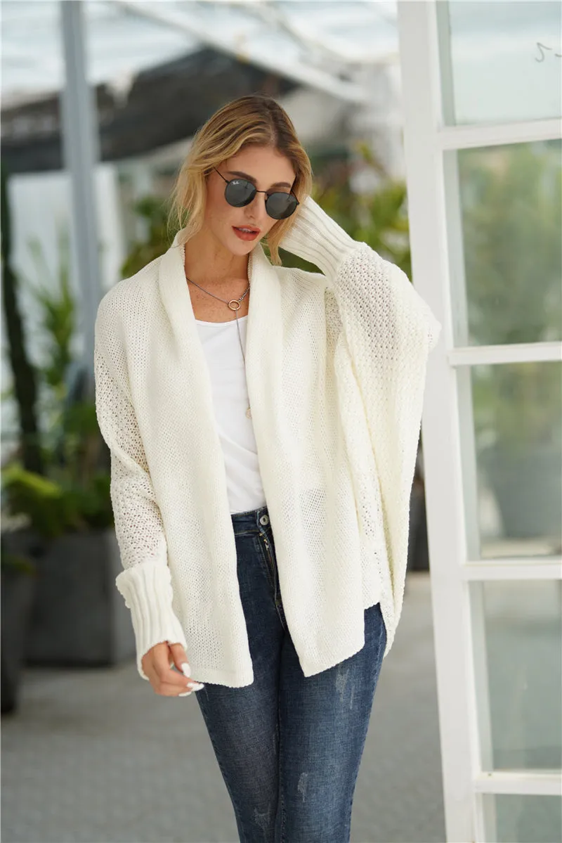 Smaibulun | Cream Batwing Easy On Cardigan