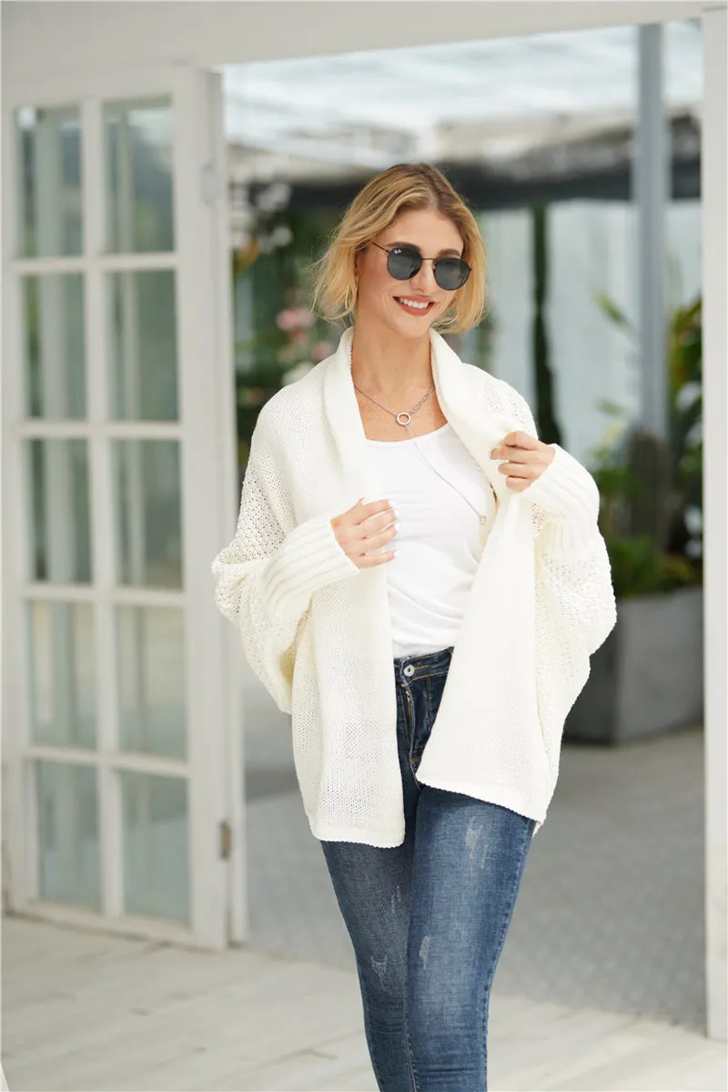 Smaibulun | Cream Batwing Easy On Cardigan