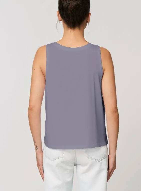 Super Mom | Wife | Women's Crop Sleeveless Tank Top Grey