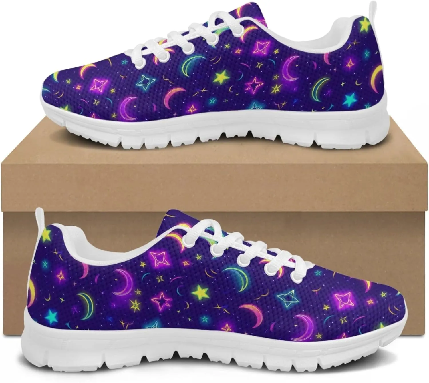 Trainer Sports Running Shoes for Women Causal Travel Sneakers Outdoor Walking Low Heel Lace up Shoe Breathable Flexible for Lady Teen Girls
