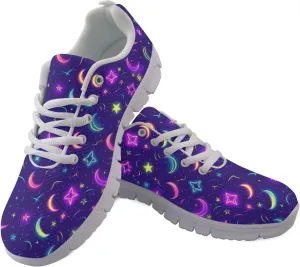 Trainer Sports Running Shoes for Women Causal Travel Sneakers Outdoor Walking Low Heel Lace up Shoe Breathable Flexible for Lady Teen Girls