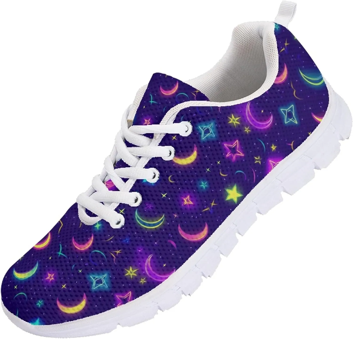 Trainer Sports Running Shoes for Women Causal Travel Sneakers Outdoor Walking Low Heel Lace up Shoe Breathable Flexible for Lady Teen Girls