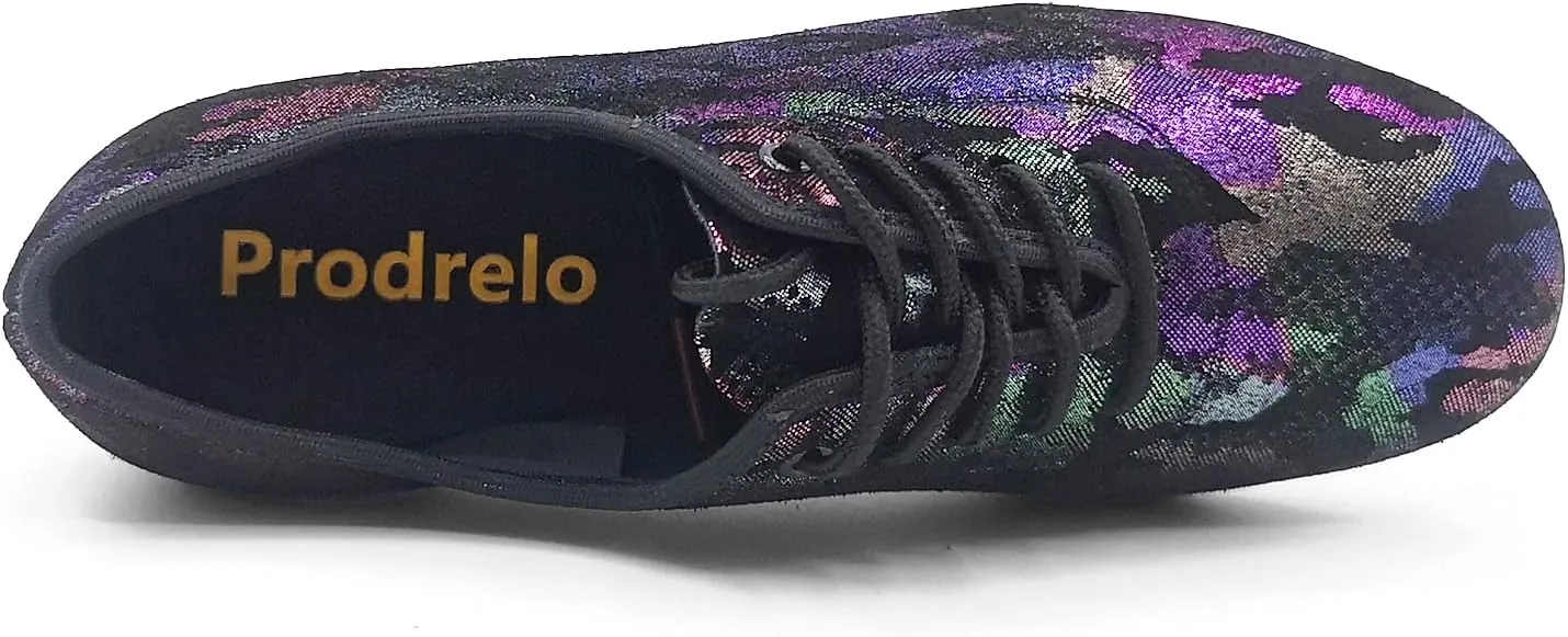 Women's Dance Practice Shoes Colorful Jazz Latin Salsa Swing Professional Ballroom Shoes