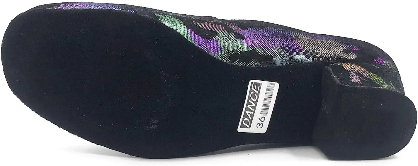 Women's Dance Practice Shoes Colorful Jazz Latin Salsa Swing Professional Ballroom Shoes