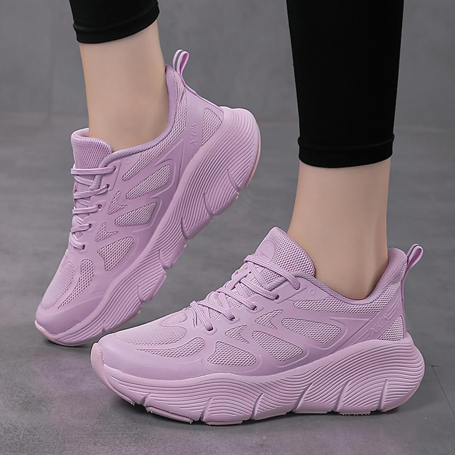 Women's Dance Shoes Mesh Lace up Modern Jazz Shoes Athletic Walking Dance Sneakers