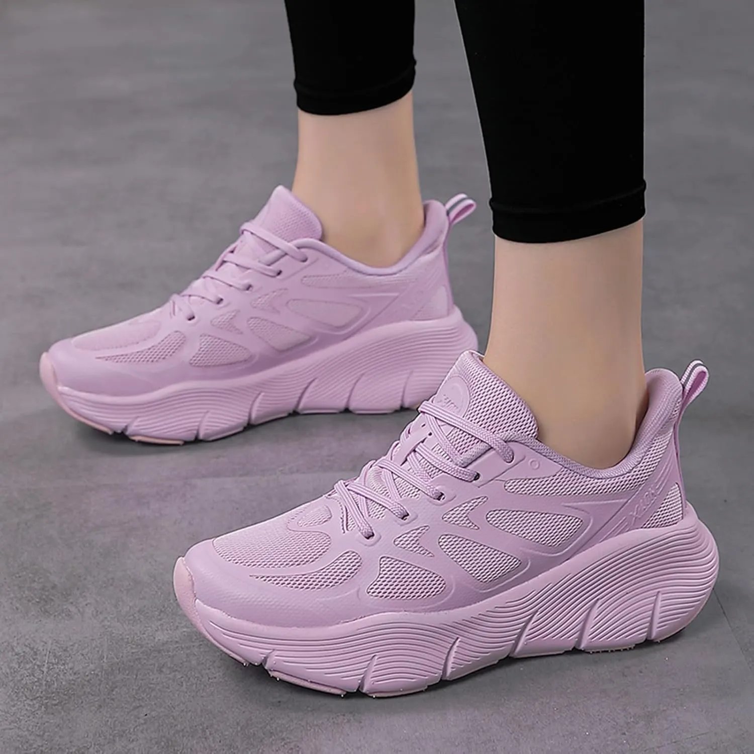 Women's Dance Shoes Mesh Lace up Modern Jazz Shoes Athletic Walking Dance Sneakers