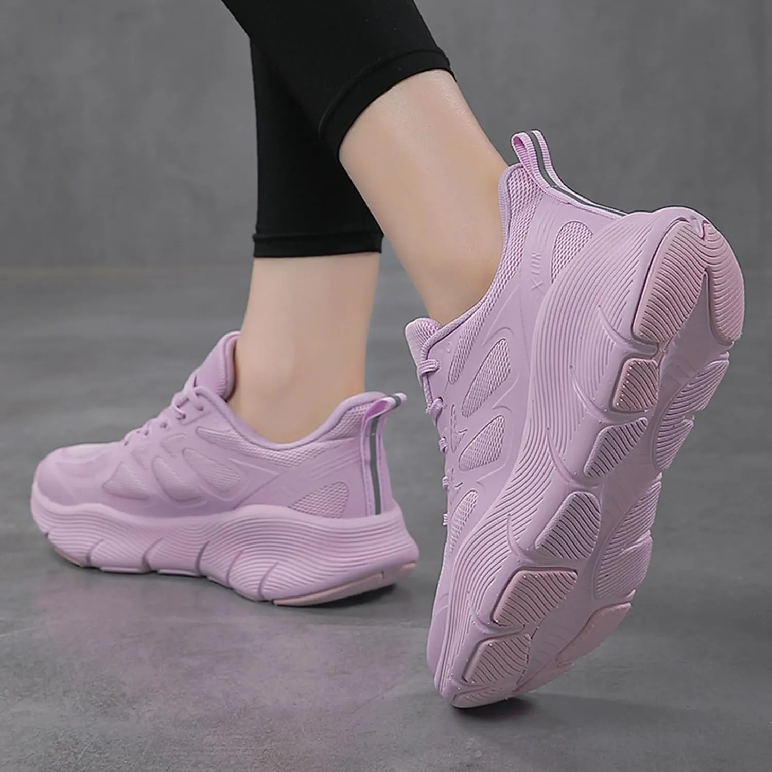 Women's Dance Shoes Mesh Lace up Modern Jazz Shoes Athletic Walking Dance Sneakers