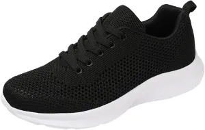 Women's Walking Shoes Lightweight Breathable Running Shoes Tennis Shoes Womens Walking Business Casual Shoes Black Sneakers Tennis Shoe Cross Trainer Shoe