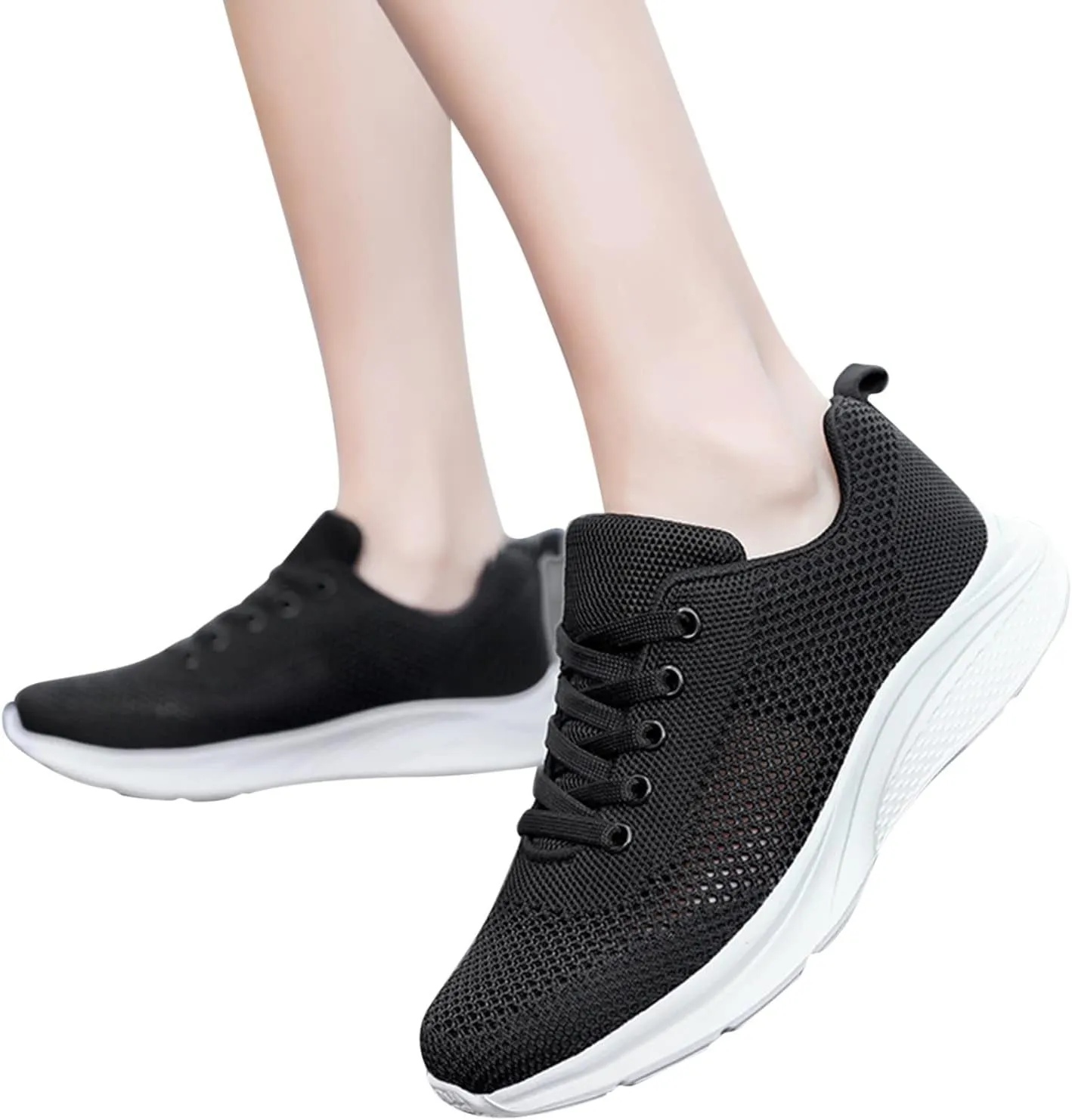 Women's Walking Shoes Lightweight Breathable Running Shoes Tennis Shoes Womens Walking Business Casual Shoes Black Sneakers Tennis Shoe Cross Trainer Shoe