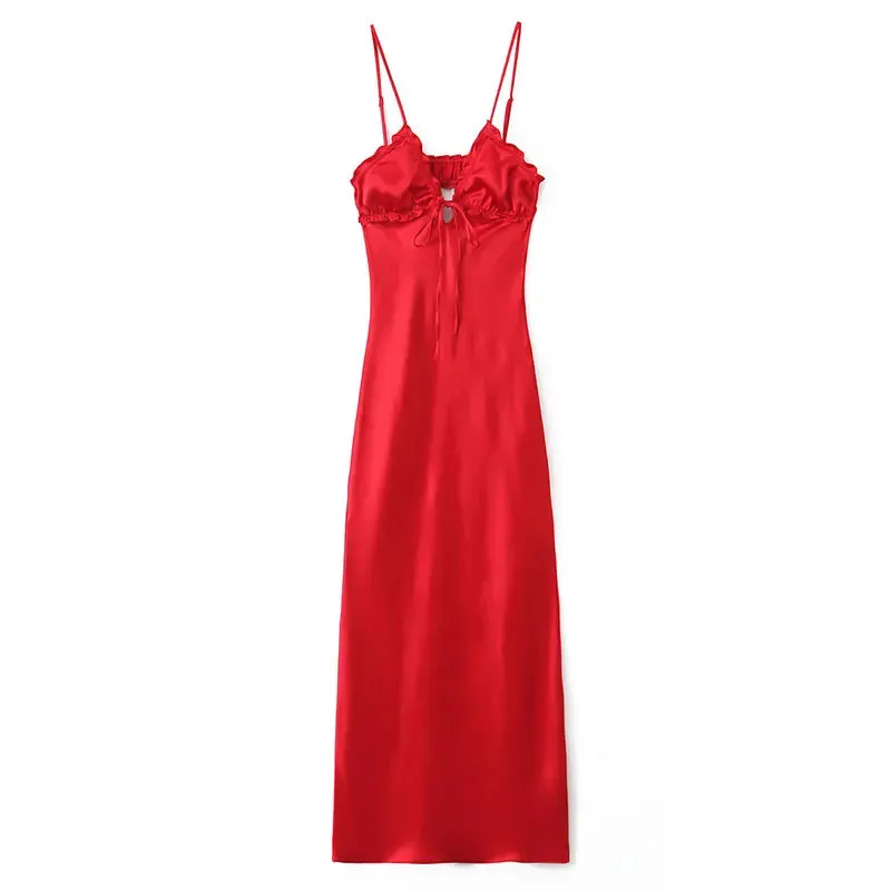 Zipper Fly Sleeveless Dress